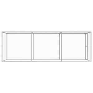 Klec pro kočky 4,5 x 1,5 x 1,5 m pozinkovaná ocel - obrázek 3