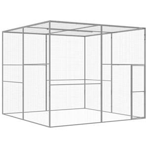 Klec pro kočky 3 x 3 x 2,5 m pozinkovaná ocel - obrázek 1