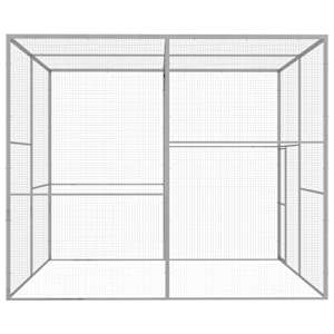 Klec pro kočky 3 x 3 x 2,5 m pozinkovaná ocel - obrázek 3