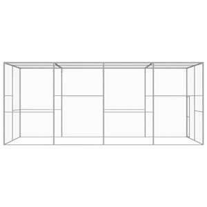 Klec pro kočky 6 x 3 x 2,5 m pozinkovaná ocel - obrázek 3