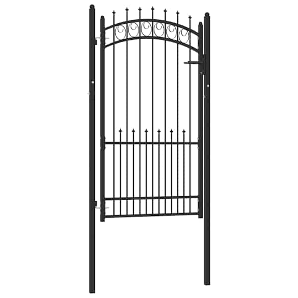 vidaXL aiav&auml;rav EMMEN vaiadega, teras, 104 x 134,5 cm, must