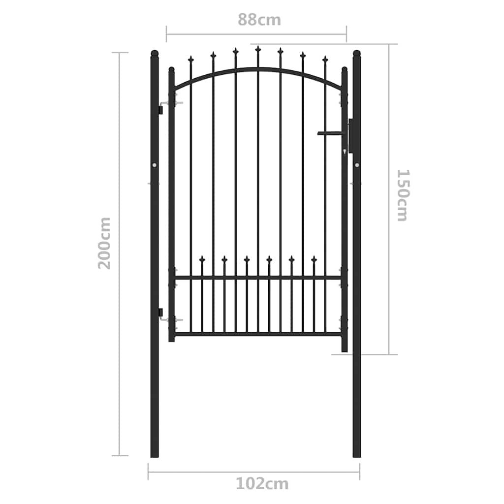 Fence Gate, Fence Gates, Tuinpoort vidaXL - Afbeelding 18 van 20