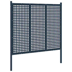 vidaXL Garden Fence Steel 178x200 cm Anthracite