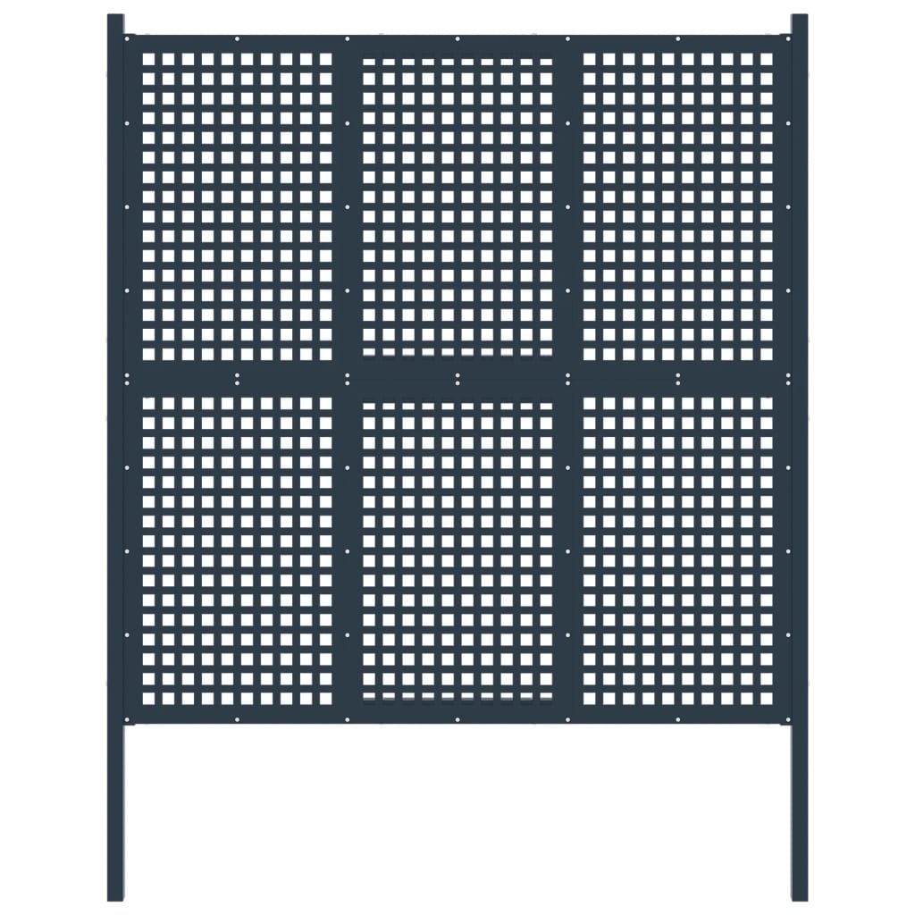 vidaXL Gard de grădină, antracit, 177×250 cm, oțel vidaXL