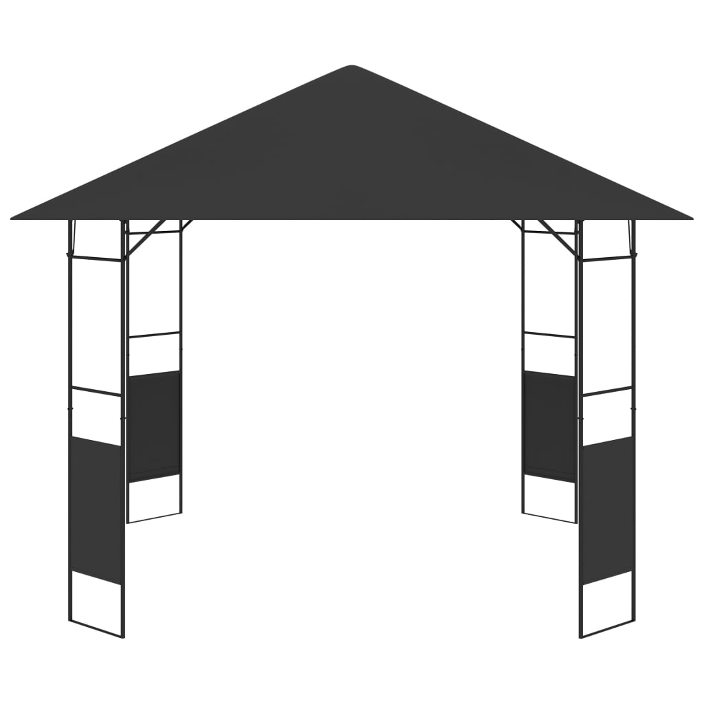 vidaXL havepavillon 3x3 m 160 g/m² antracitgrå