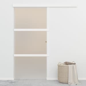 Posuvné dveře s měkkými zarážkami ESG sklo a hliník 90 x 205 cm