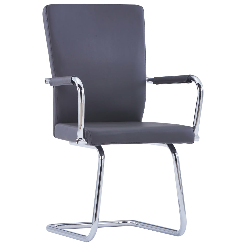 

vidaXL Eetkamerstoelen 6 st kunstleer grijs
