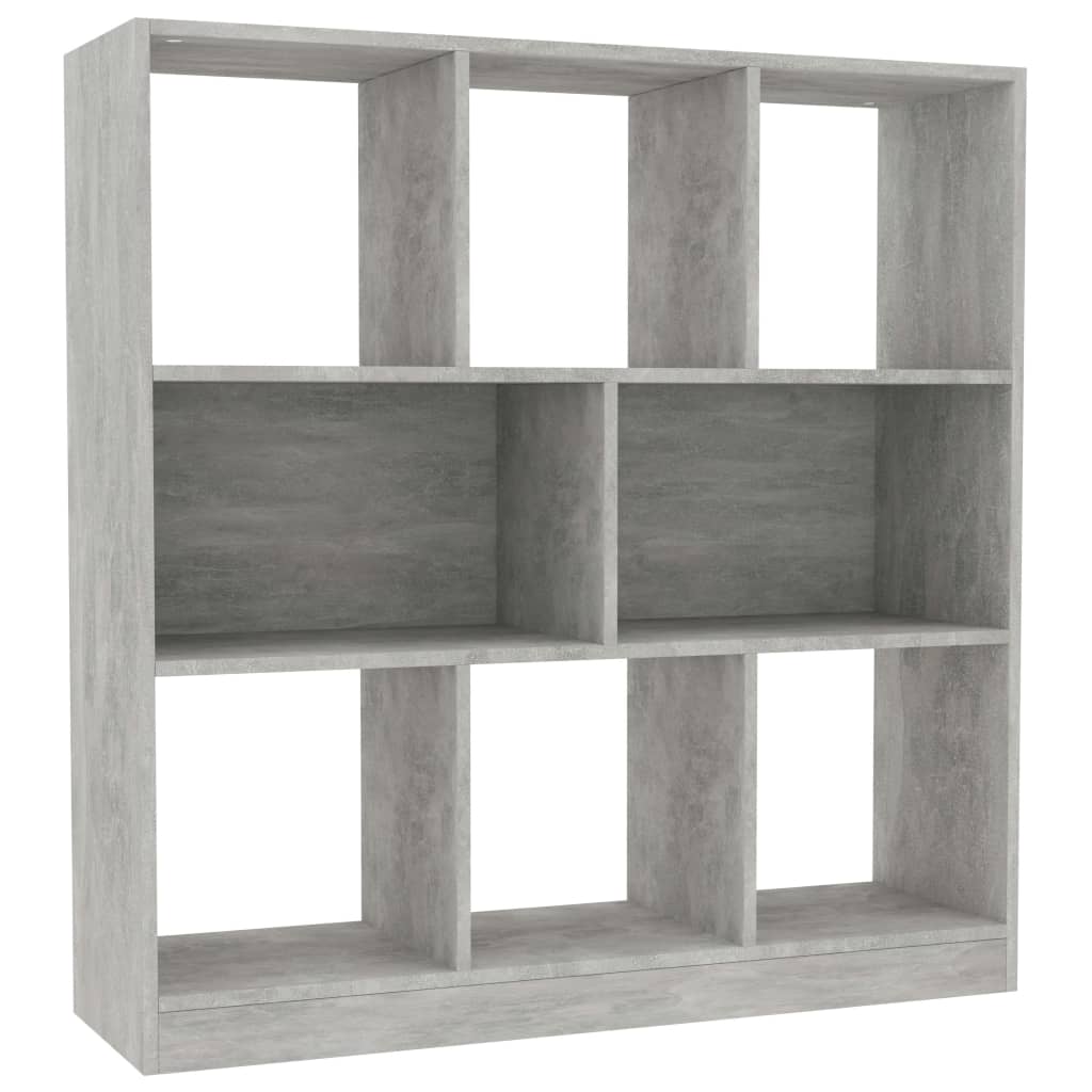 

vidaXL Book Cabinet Concrete Gray 38.4"x11.6"x39.4" Engineered Wood