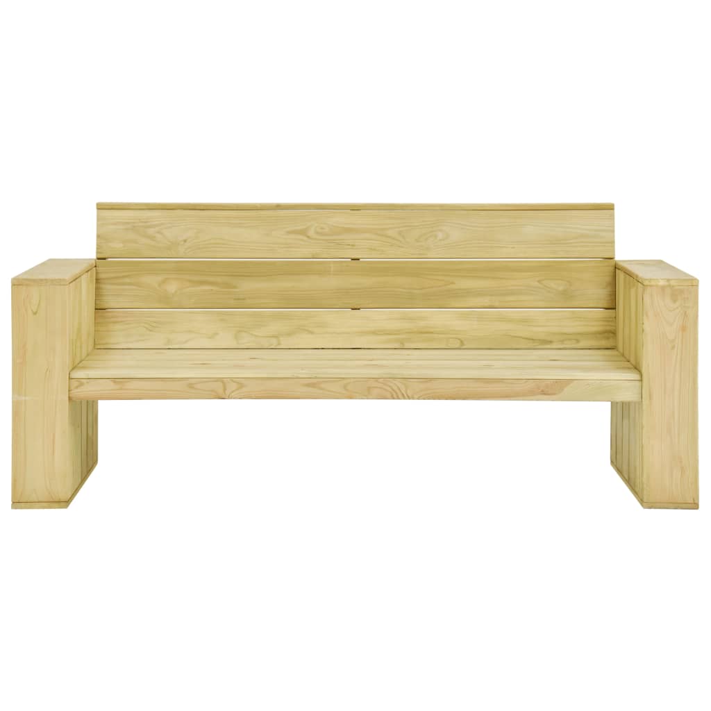 Komplet mebli ogrodowych drewnianych - 2 krzesła, ławka, stolik