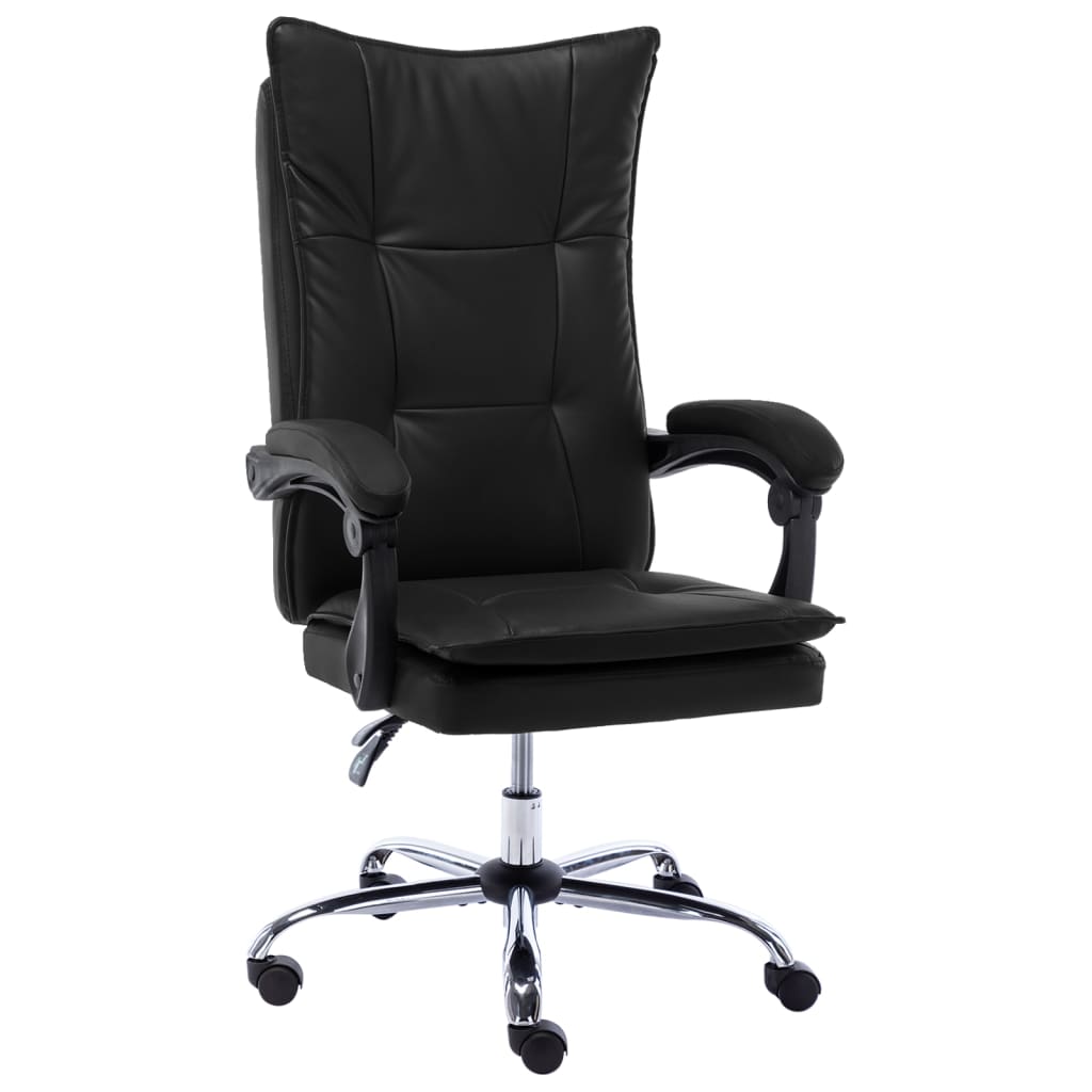 Kancelářská židle černá umělá kůže