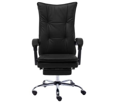 vidaXL kontorstol kunstl&aelig;der sort