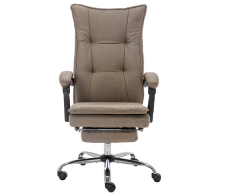 vidaXL Uredska stolica od tkanine smeđe-siva