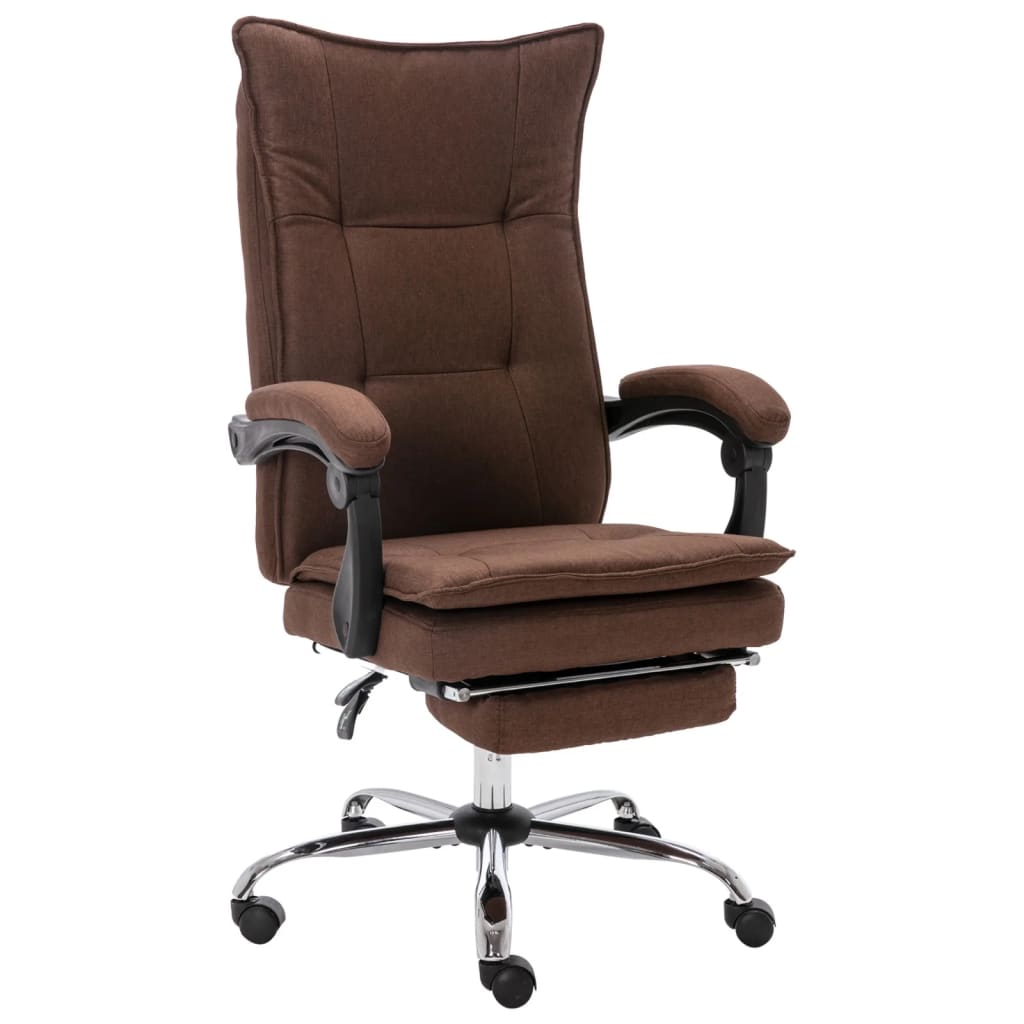 Kancelářská židle hnědá textil