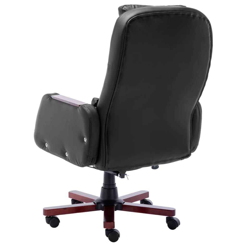 Uredska stolica od umjetne kože crna