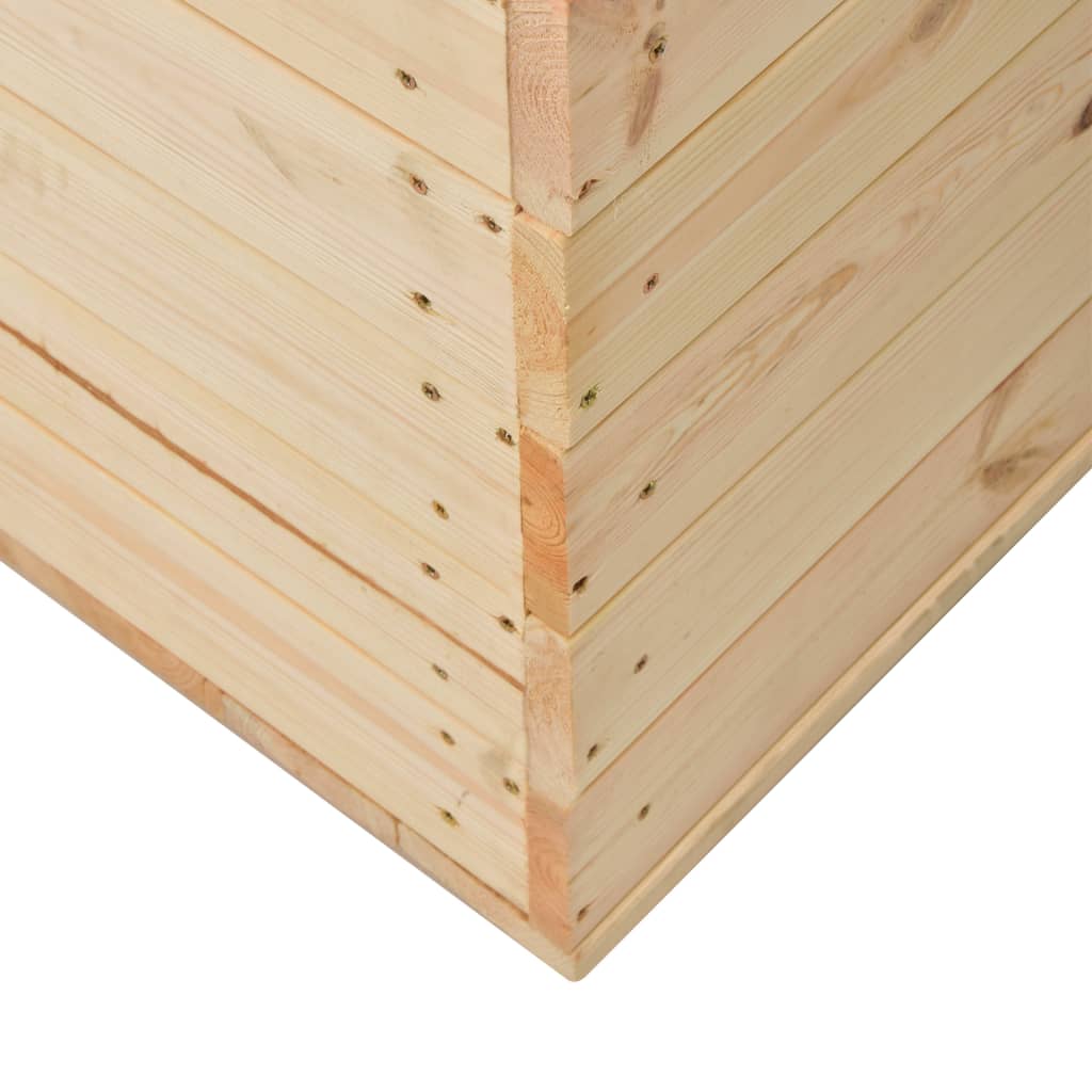Coffre en bois de pin massif, naturel 184 - Dimensions : 44 x 68 x 43 cm (H