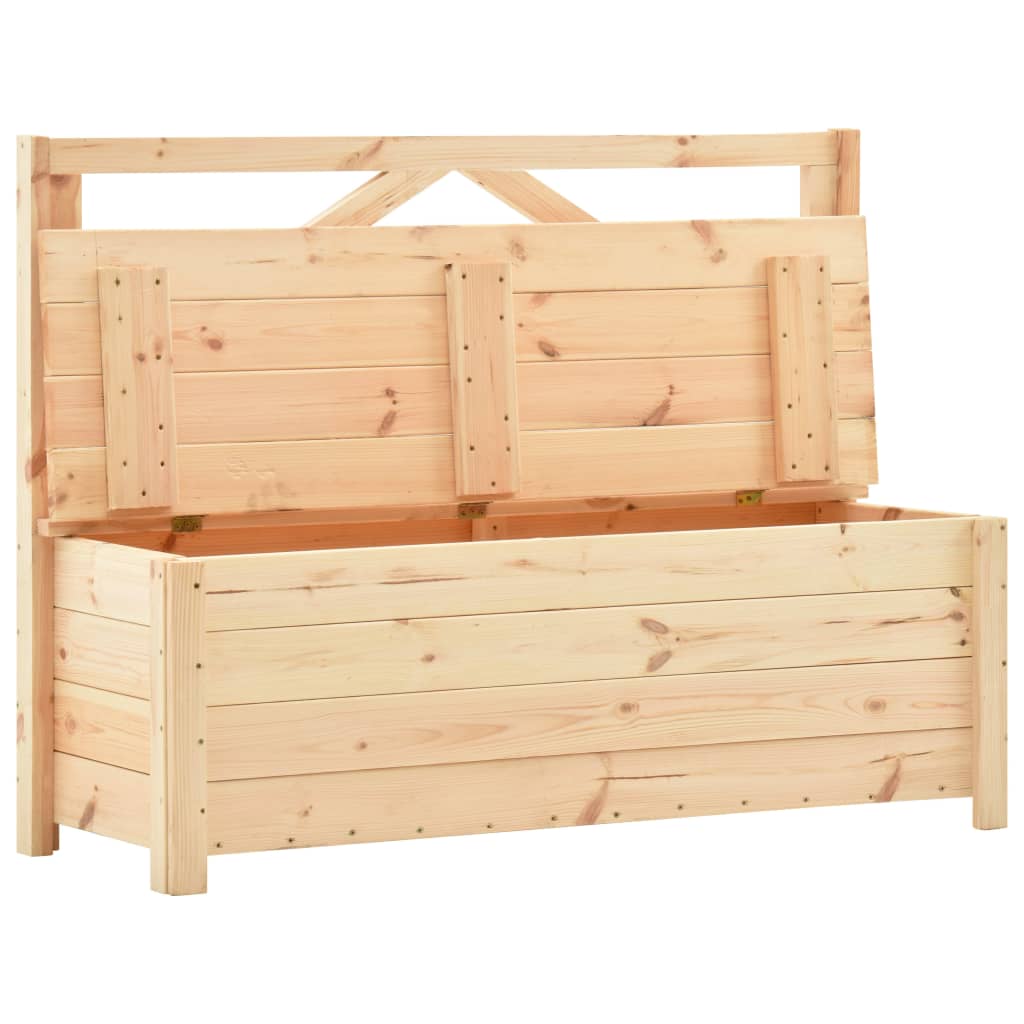 

vidaXL Opbergbank 120 cm massief grenenhout