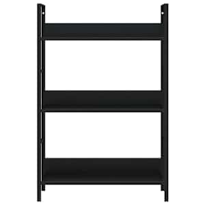 Knihovna se 3 policemi černá 60x27,6x90,5 cm kompozitní dřevo - obrázek 5
