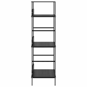 Knihovna se 3 policemi černá 60x27,6x90,5 cm kompozitní dřevo - obrázek 6