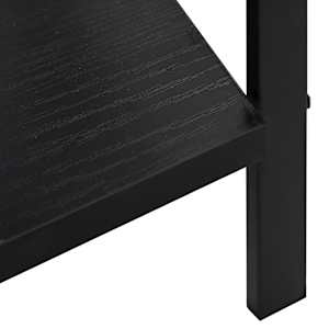 Knihovna se 3 policemi černá 60x27,6x90,5 cm kompozitní dřevo - obrázek 8