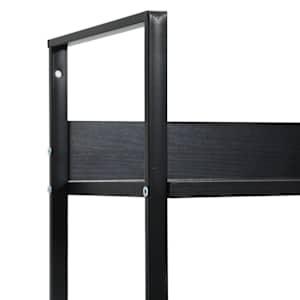 Knihovna se 3 policemi černá 60x27,6x90,5 cm kompozitní dřevo - obrázek 9