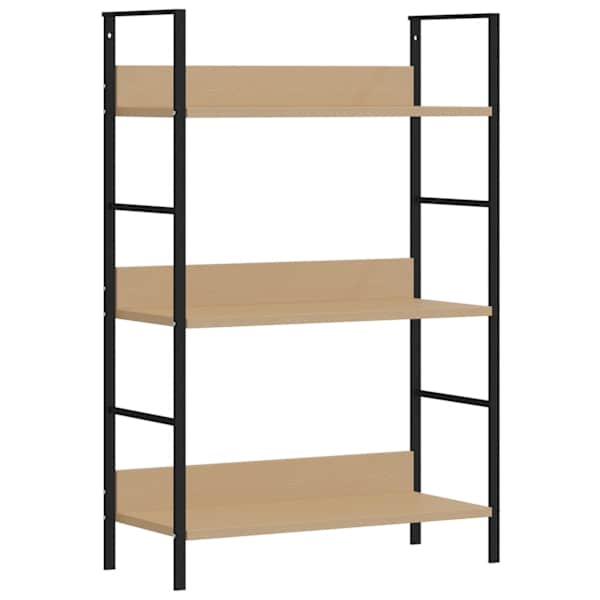 vidaXL 3-korruseline raamaturiiul tamm 60x27,6x90,5 cm, tehispuit