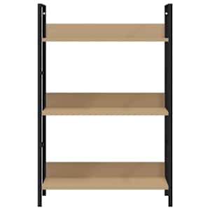 Knihovna se 3 policemi dub 60 x 27,6 x 90,5 cm kompozitní dřevo - obrázek 5