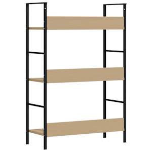 Knihovna se 3 policemi dub 60 x 27,6 x 90,5 cm kompozitní dřevo - obrázek 7