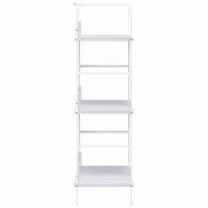 Knihovna se 3 policemi bílá 60x27,6x90,5 cm kompozitní dřevo - obrázek 6