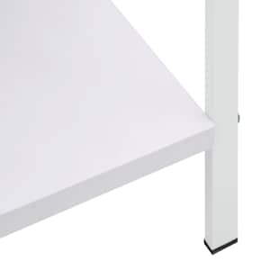 Knihovna se 3 policemi bílá 60x27,6x90,5 cm kompozitní dřevo - obrázek 8