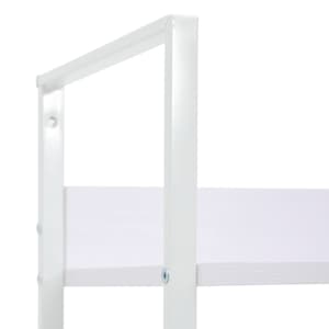 Knihovna se 3 policemi bílá 60x27,6x90,5 cm kompozitní dřevo - obrázek 9