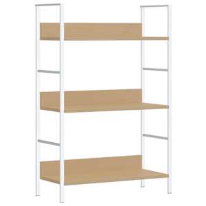 vidaXL 3-korruseline raamaturiiul tamm 60x27,6x90,5 cm, tehispuit