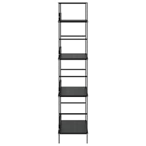 Knihovna se 4 policemi černá 60x27,6x124,5 cm kompozitní dřevo - obrázek 6