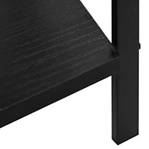 Knihovna se 4 policemi černá 60x27,6x124,5 cm kompozitní dřevo - obrázek 8