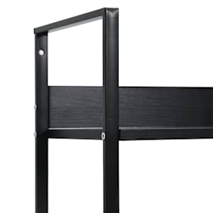 Knihovna se 4 policemi černá 60x27,6x124,5 cm kompozitní dřevo - obrázek 9