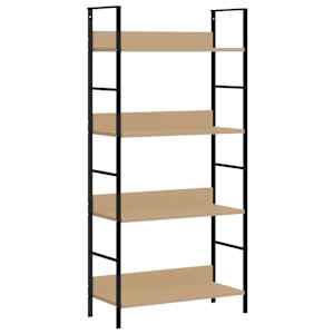 vidaXL 4-korruseline raamaturiiul tamm 60x27,6x124,5cm, tehispuit