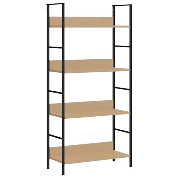 vidaXL 4-korruseline raamaturiiul tamm 60x27,6x124,5cm, tehispuit