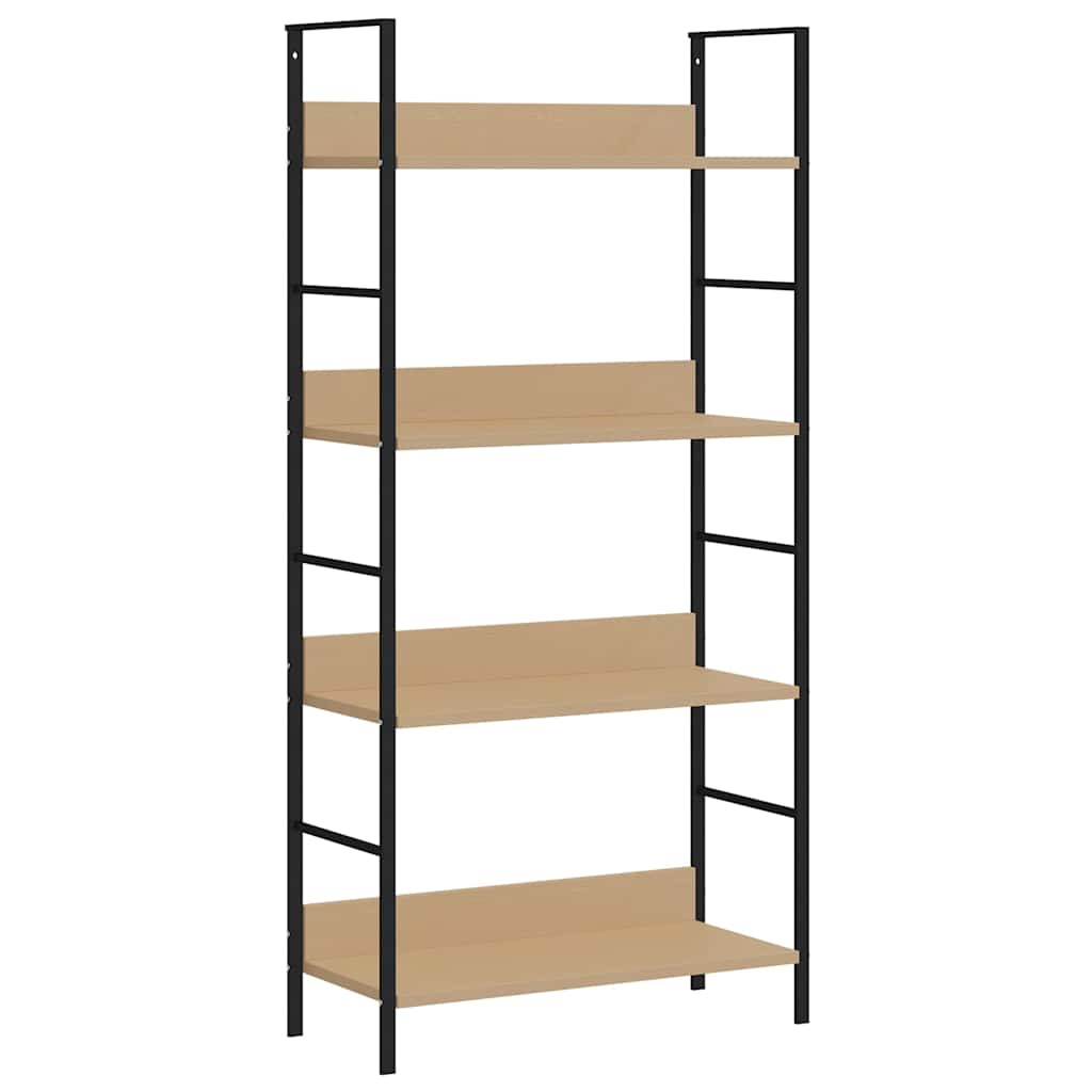 vidaXL Knihovna se 4 policemi dub 60x27,6x124,5 cm kompozitní dřevo