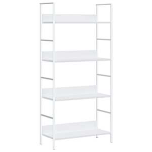 Knihovna se 4 policemi bílá 60x27,6x124,5 cm kompozitní dřevo - obrázek 2
