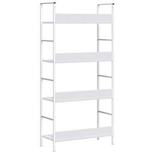 Knihovna se 4 policemi bílá 60x27,6x124,5 cm kompozitní dřevo - obrázek 7