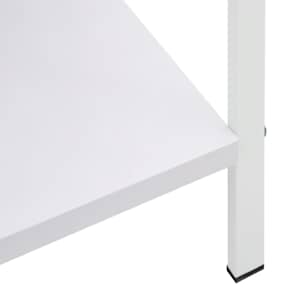 Knihovna se 4 policemi bílá 60x27,6x124,5 cm kompozitní dřevo - obrázek 8
