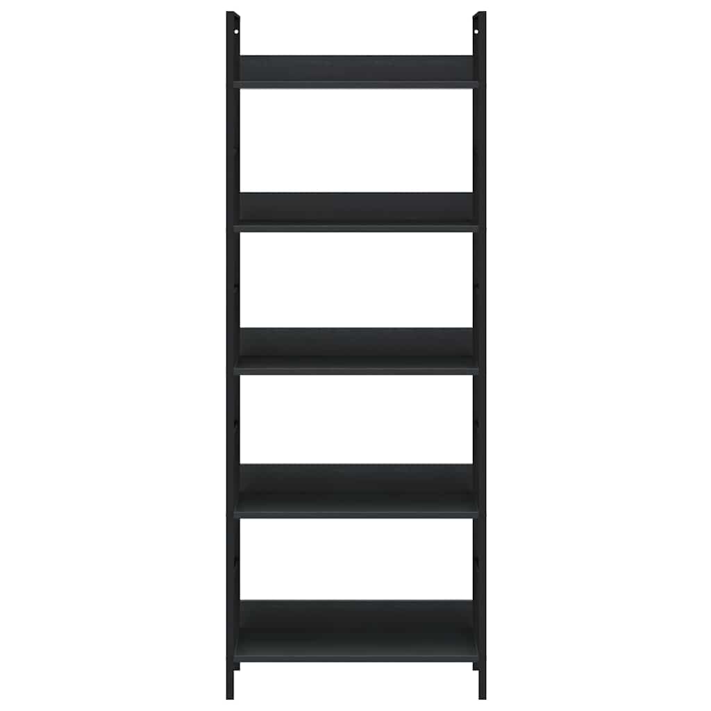 Bibliothèque à 5 Niveaux Étagère à Livres Salon Chêne Bois d’Ingénierie