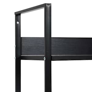 5patrová knihovna černá 60 x 27,6 x 158,5 cm kompozitní dřevo - obrázek 8