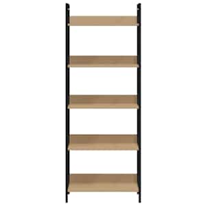 5patrová knihovna dub 60 x 27,6 x 158,5 cm kompozitní dřevo - obrázek 4