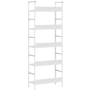 Knihovna s 5 policemi bílá 60x27,6x158,5 cm kompozitní dřevo - obrázek 7