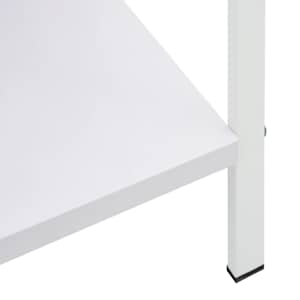 Knihovna s 5 policemi bílá 60x27,6x158,5 cm kompozitní dřevo - obrázek 8