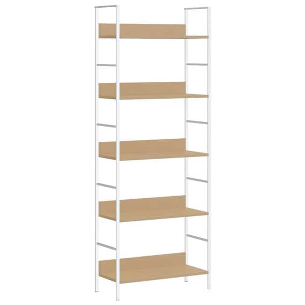 vidaXL 5-korruseline raamaturiiul tamm 60x27,6x90,5 cm, tehispuit