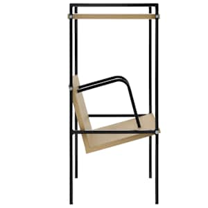 Knihovna se 2 policemi černá a dub 52x28x59 cm kompozitní dřevo - obrázek 4