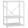 vidaXL mikrolaineahju kapp, valge 60x39,6x79,5 cm, tehispuit
