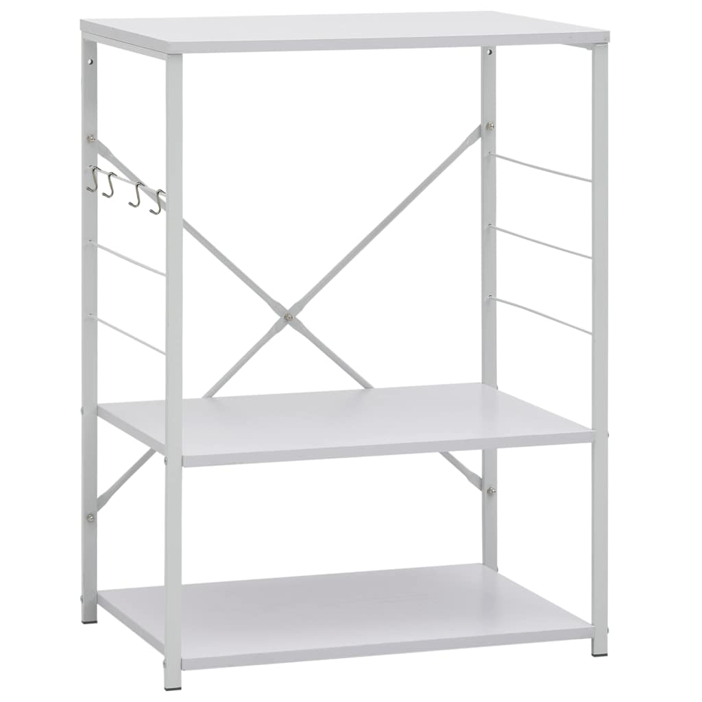 vidaXL Skříňka na mikrovlnku bílá 60 x 39,6 x 79,5 cm kompozitní dřevo