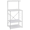 vidaXL mikrolaineahju kapp, valge 60x39,6x123 cm, tehispuit